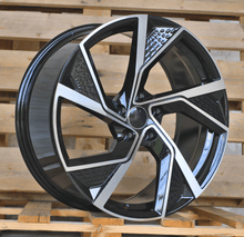 Indlæs billede til gallerivisning R19x8.5 5X112 ET 35 66.5 FBX264 Black Polished (MB) For AUD (K7) (HYBRID FORGED)