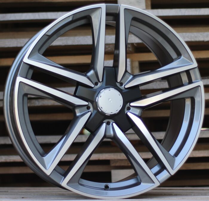 R19x9.5 5X112 ET 45 66.6 B1558 Grey Polished (MG) For MER