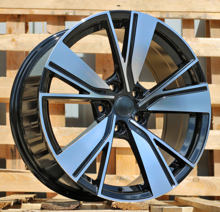 R18x8 5X112 ET 45 57.1 B1988 Black Polished (MB) For VW