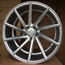 Indlæs billede til gallerivisning R19x9.5 5X112 ET 40 66.5 B1058 Polished Silver (MS) For RACIN (Z2) (LEFT SIDE (Style Vossen)