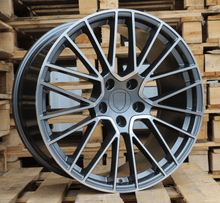 Indlæs billede til gallerivisning R22x11 5X130 ET 58 71.6 FE179 (TXFRGW1861) Grey Polished (MG) For PORCH (K3) (FORGED (Rear+Front)