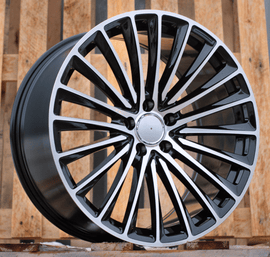 R20x9.5 5X112 ET 35.5 66.6 Y5909B (FBX149) Black Polished (MB) For MER (Z6) (HYBRID FORGED Front+Rear)