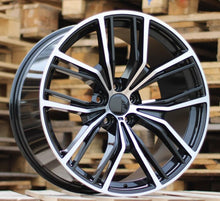 Indlæs billede til gallerivisning R20x9 5X112 ET 35 66.6 H5059 Black Polished (MB) For BMW (P1) (Rear+Front)