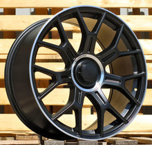 Indlæs billede til gallerivisning R20x8.5 5X112 ET 34.5 66.6 Y1188 Black Half Matt+Polished Lip (BLHMPL) For MER (Z4) (Rear+Front) New Model)