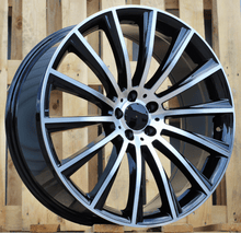 Indlæs billede til gallerivisning R18x9.5 5X112 ET 35 66.6 B1048 Black Polished+Powder Coating (MBPC) For MER (P1) (Rear+Front)