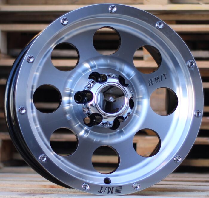 R16x8 6X114.3 ET 0 66.1 QC812 Black Polished (MB) For 4X4