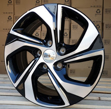 Indlæs billede til gallerivisning R16x7 5X114.3 ET 50 64.1 F5716 Black Polished (MB) For HOND (R)