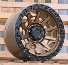 Indlæs billede til gallerivisning R17x9 6X139.7 ET 0 110.1 JT127 Bronze+Black (YB) For 4X4 (K3) (Matt Black Lip)