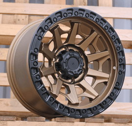 R17x9 6X139.7 ET 0 110.1 JT127 Bronze+Black (YB) For 4X4 (K3) (Matt Black Lip)
