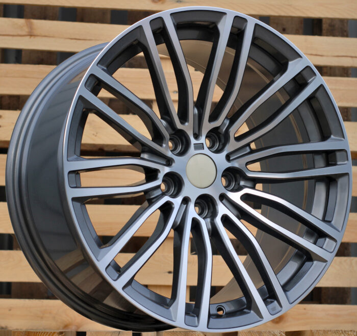 R19x9.5 5X120 ET 38 72.6 B1318 Grey Polished (MG) For BMW (P+P2) (Front+Rear)