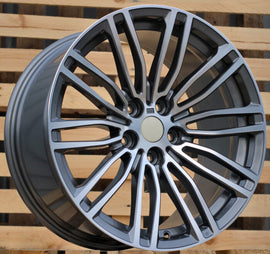 R19x9.5 5X120 ET 38 72.6 B1318 Grey Polished (MG) For BMW (P+P2) (Front+Rear)