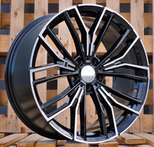 Indlæs billede til gallerivisning R19x8 5X112 ET 30 66.6 B5964 Black Polished (MB) For BMW (K4) (New Model BMW 5 (Rear+Front)