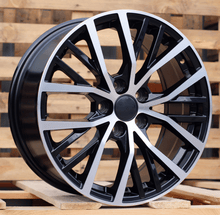 Indlæs billede til gallerivisning R17x7.5 5X100 ET 45 57.1 BK952 Black Polished (MB) For VW (P)