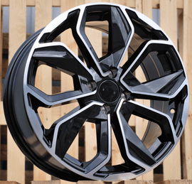 R16x6.5 4X100 ET 40 60.1 B5296 Black Polished (MB) For RENAU (P2+R)