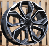 R17x7 5X114.3 ET 45 66.1 B5296 (XFE164) Black Polished (MB) For RENAU (R+K3+P2+P1)