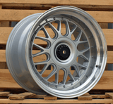 R17x10 5X120 ET 25 74.1 XE244 Silver+Polished Lip (SP) For BMW (Z6) (BBS Style)