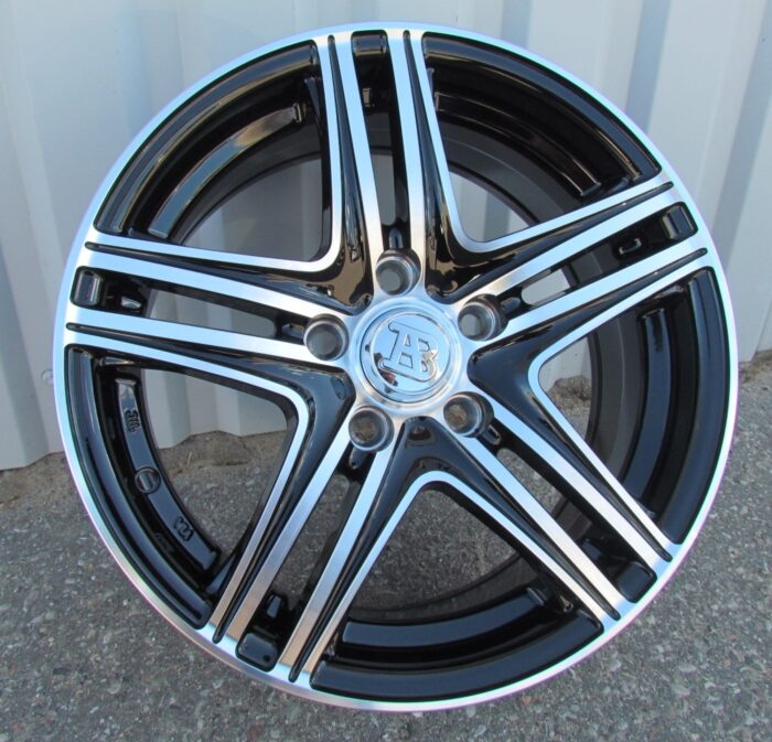 R15x6.5 5X105 ET 39 56.6 LU048 (048156584M) Black Polished (MB) For RACIN