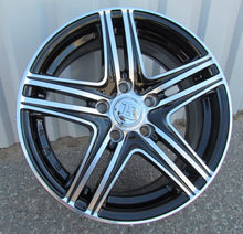 Indlæs billede til gallerivisning R15x6.5 5X105 ET 39 56.6 LU048 (048156584M) Black Polished (MB) For RACIN