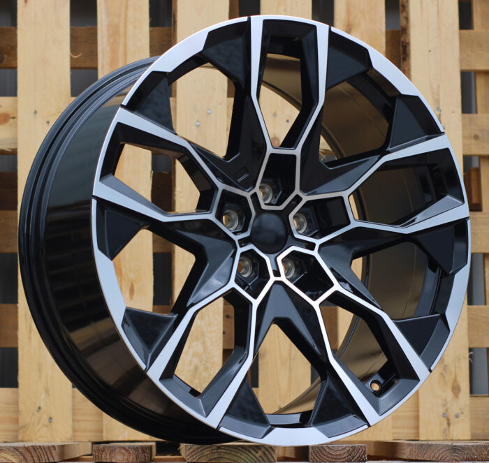 R22x10.5 5X112 ET 43 66.6 I5592 Black Polished (MB) For BMW (P2) (NEW X7 (Rear+Front)