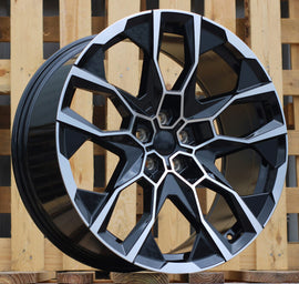 R22x10.5 5X112 ET 43 66.6 I5592 Black Polished (MB) For BMW (P2) (NEW X7 (Rear+Front)