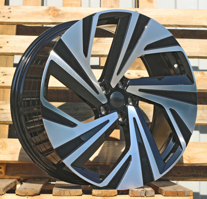 R21x8.5 5X112 ET 40 57.1 I5648 Black Polished (MB) For VW (Z5) (ID.4/ID.5 (Front)