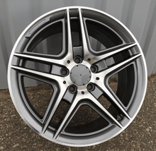 Indlæs billede til gallerivisning R17x7.5 5X112 ET 45 66.6 SSA02 Grey Polished+Powder Coating (MGPC) For MER (K7)