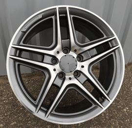 R17x7.5 5X112 ET 45 66.6 SSA02 Grey Polished+Powder Coating (MGPC) For MER (K7)