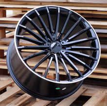 Indlæs billede til gallerivisning R22x9 5X112 ET 32 66.6 MR532 (IN0235) Black+Polished Lip (BLPL) For MER (P1+Z5) (REAR+FRONT)