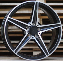 Indlæs billede til gallerivisning R18x7.5 5X112 ET 44 66.6 B5052 (LU1334) Black Polished (MB) For MER (P1)