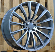 Indlæs billede til gallerivisning R17x8 5X112 ET 43 66.6 B1048 (BK836) Grey Polished (MG) For MER (L5)