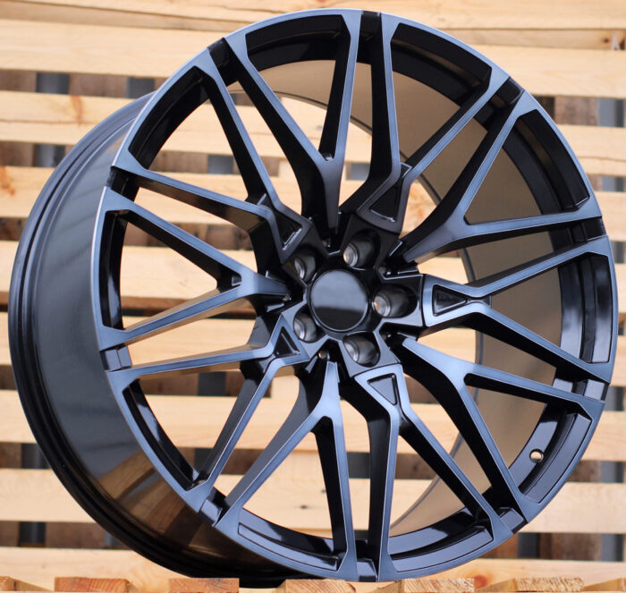 R20x10 5X120 ET 40 74.1 B5771 Black+Tinted Face (BLTF) For BMW (K4+P) (Rear+Front)