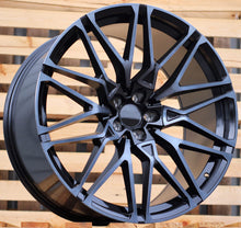 Indlæs billede til gallerivisning R20x10 5X120 ET 40 74.1 B5771 Black+Tinted Face (BLTF) For BMW (K4+P) (Rear+Front)