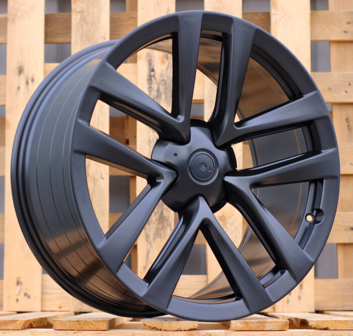 R22x9 5X120 ET 35 64.1 YF5591 (FB681) Black Half Matt (BLHM) For TESLA (Z5) (HYBRID FORGED Model S/X (Front+Rear)