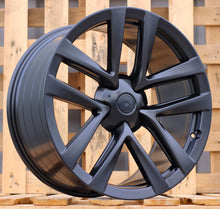 Indlæs billede til gallerivisning R21x9.5 5X120 ET 40 64.1 YF5591 Black Half Matt (BLHM) For TESLA (K7+Z5) (HYBRID FORGED (Model S)(Rear+Front)