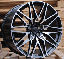 Indlæs billede til gallerivisning R21x10 5X120 ET 40 74.1 B5771 Black Polished (MB) For BMW (P2) (Rear+Front)