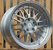 Indlæs billede til gallerivisning R17x7.5 5X120 ET 34 72.6 A1025 Silver+Polished Lip (SP) For RACIN (P) (BBS Style Rear+Front)