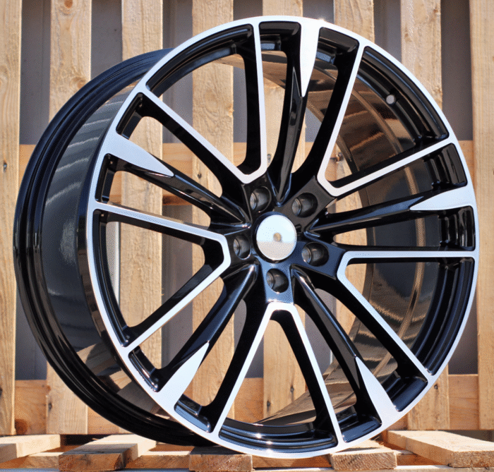 R21x9 5X114.3 ET 35 67.1 H1005 (FB0469J) Black Polished (MB) For MASER (K7) (FORGED Maserati (Rear+Front)