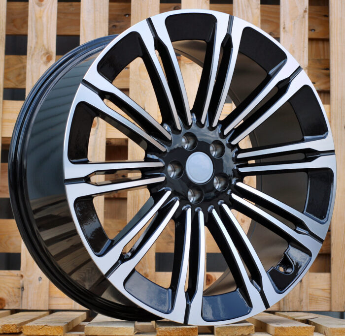 R22x9.5 5X108 ET 45 63.3 B1808 Black Polished (MB) For LAND (P)