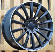Indlæs billede til gallerivisning R18x8.5 5X112 ET 48 66.6 B1048 Black Half Matt+Polished Lip (BLHMPL) For MER (Z2)