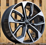 R19x8 5X112 ET 39 66.5 3S5979 Black Polished (MB) For AUD (K4+P) (HYBRID FORGED)