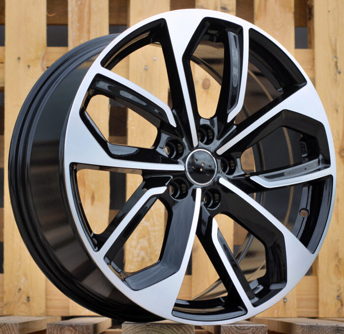 R19x8 5X112 ET 39 66.5 3S5979 Black Polished (MB) For AUD (K4+P) (HYBRID FORGED)