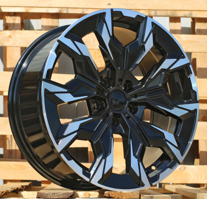 R18x8 5X112 ET 30 66.6 B1992 Black Polished (MB) For BMW (Z1)