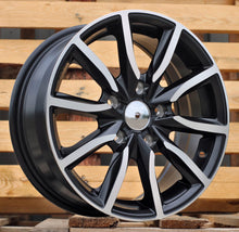 Indlæs billede til gallerivisning R15x6.5 5X114.3 ET 40 67.1 LU263 Black Polished Half Matt (MBHM) For RACIN (P1)