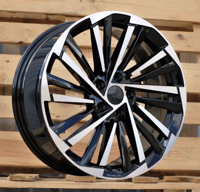 R17x7 5X112 ET 40 57.1 FBX261 Black Polished (MB) For SKODA (K8) (HYBRID FORGED)
