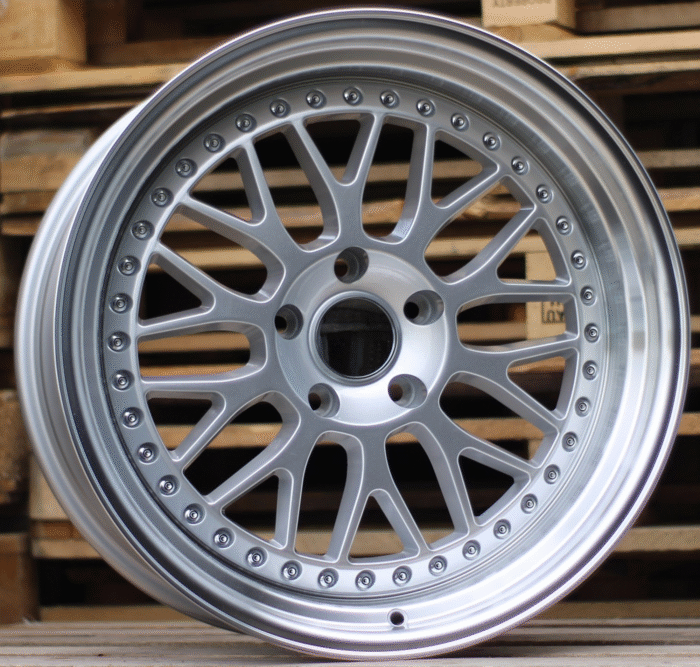 R19x9.5 5X120 ET 22 74.1 XFE55 Silver+Polished Lip (SP) For BMW (P1+K4) (BBS Style REAR+FRONT)