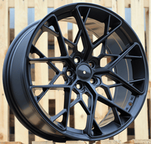 Indlæs billede til gallerivisning R18x8 5X108 ET 35 73.1 Q1131 (FBX049) Black Matt (BM) For RACIN (K7) (HYBRID FORGED Style HRE)
