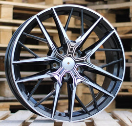 R17x7.5 5X112 ET 28 66.6 H5080 (A5593) Black Polished (MB) For BMW (P)