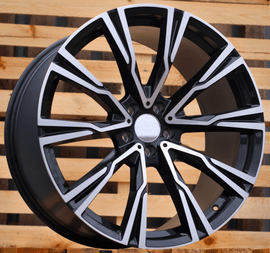 R21x10.5 5X112 ET 43 66.6 FE241 Black Polished (MB) For BMW