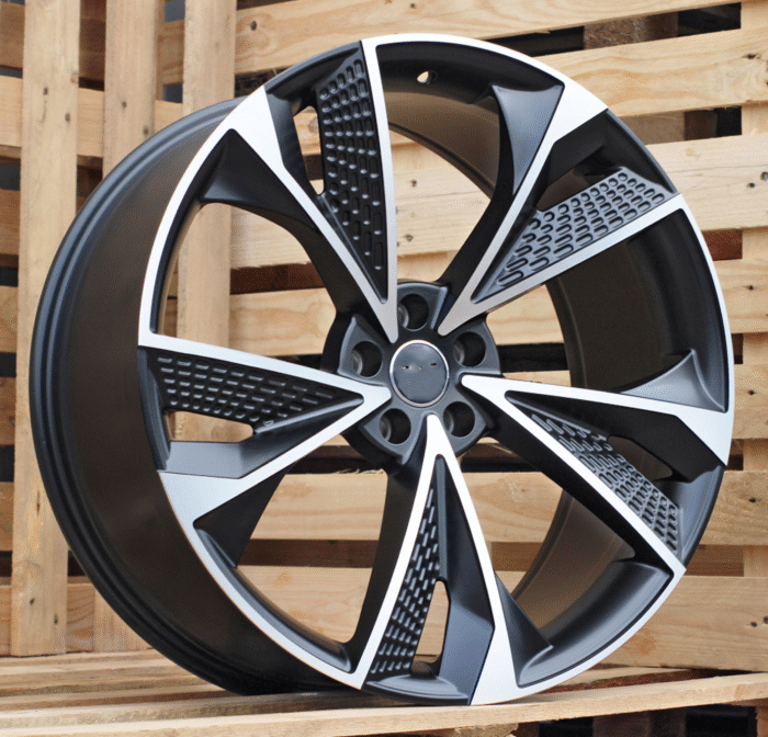 R22x9.5 5X112 ET 20 66.5 B1566 (IND5456) Black Polished Matt (MBM) For AUD (K7)
