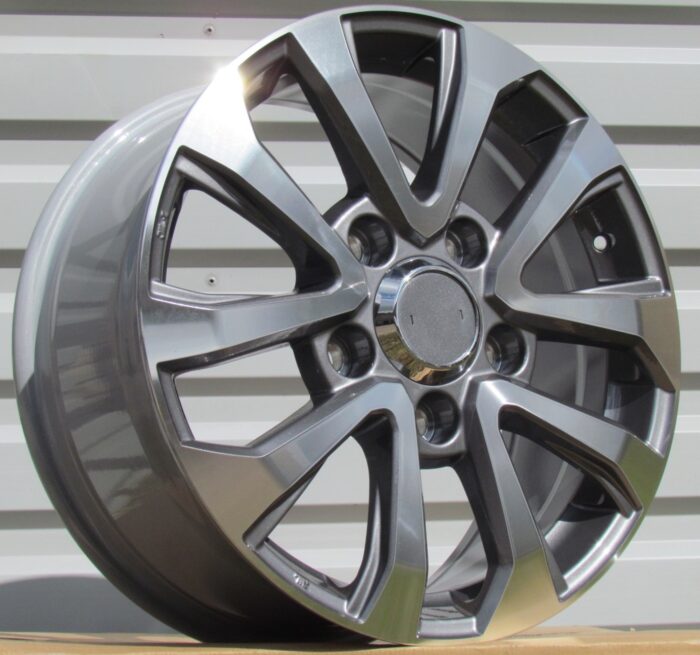 R17x8 5X150 ET 60 110.5 B1156 Grey Polished (MG) For TOYOT (K3)